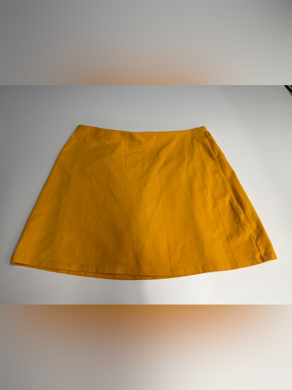 CALIA by Carrie Underwood Mustard Yellow Mini Skirt